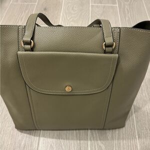 Elegant Olive Green Tote Bag
